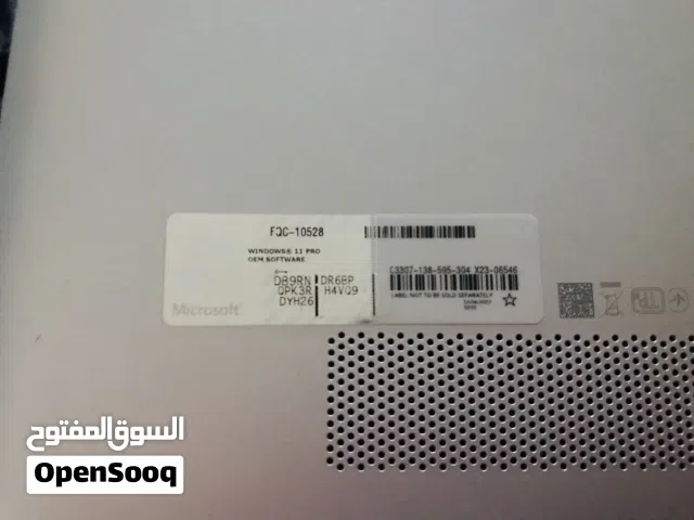 لابتوب hp 15 inch  الحجم 15.6 انش  نظام التشغيل windows 11 pro one اصلي  المعالج intel core