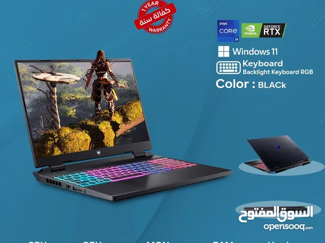 Acer R predator neo 16 could i9 GPU RTX 4070 Ramبتوب بريداتور مستعمل سنة واحدة  الاستخدام 3 اشهر