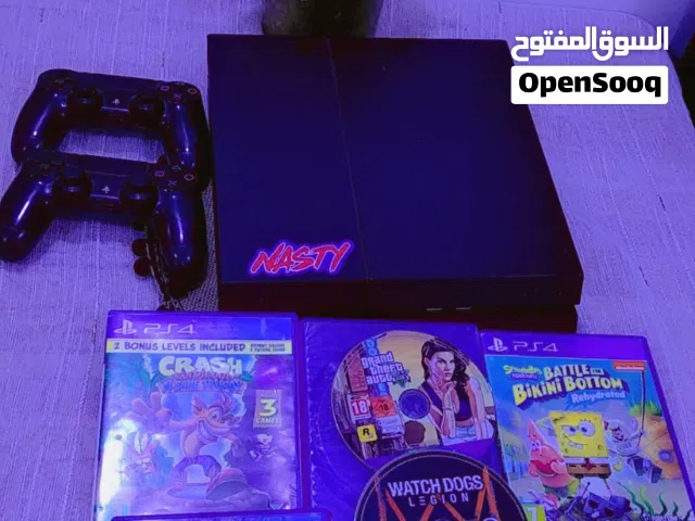 بلي 4 فات  نظيف جدا مع اقراص ويدات 2 اصليات