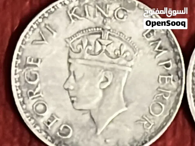 عملة الاستعمار البريطاني في الهند جورج السادس (فضه0.500)