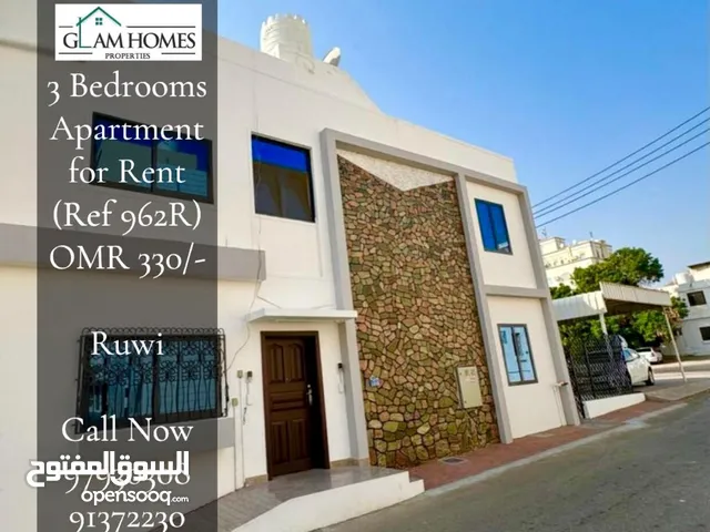 3 Bedrooms Apartment for Rent in Ruwi REF:962R