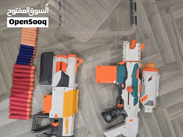NERF GUNS WITH FREE BOX