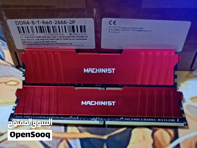 كت رامات ddr4 2×8 16g 2666mhz جدد مفحوصات فقط متوافقة مع منصة انتل و رايزن شاهد الوصف