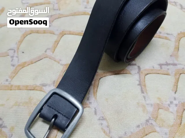 حزام جلد فاخر وانيق JACK & JONES جاك آند جونز للرجال مصنوع من الجلد الإيطالي الأصلي الطبيعي 100٪