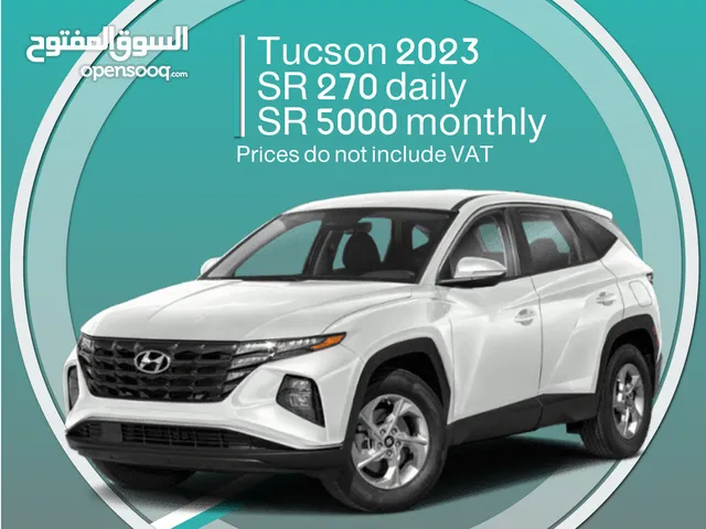 Hyundai Tucson 2023 for rent - Free delivery for monthly rental