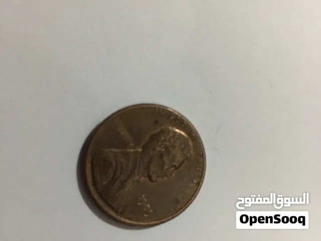 عملة اصلية معدنية عام 1989امريكيه 1 سنت فرانكلين الامريكى البيع بأقل سعر خطأً فى سيك