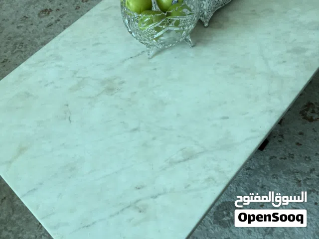 Stylish modern marble top coffee table