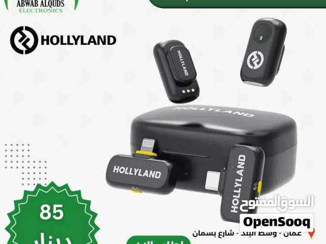 ميكرفون ثنائي لاسلكي يدعم ايفون واندرويد من شركة هولي لاند Hollyland Lark A1 Wireless Mini Microphon