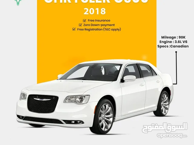 Chrysler 300 full option 2018 with original paint , Canadian specification in a perfect conditions