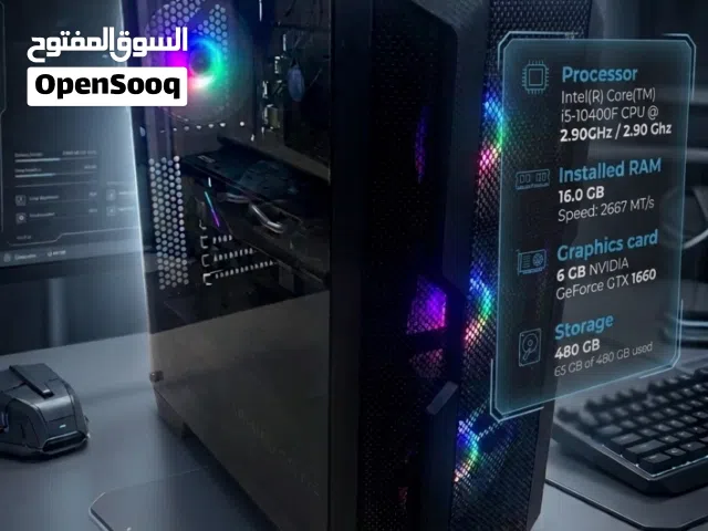 كيس جيمنيج ايفايف جيل عاشر كرت شاشه 1660 سته جيجا ورام بحجم 16 جيجا وهاردسك 480 جيجا