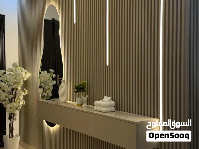 مدخل مودرن مع بديل الخشب