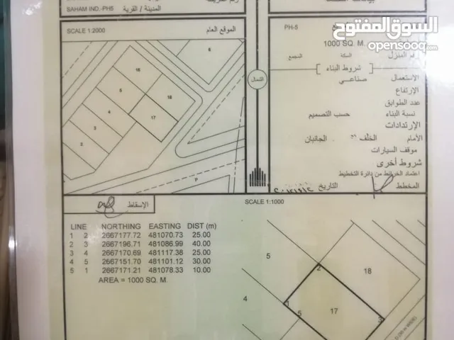 Industrial Land for Sale in Al Batinah Saham