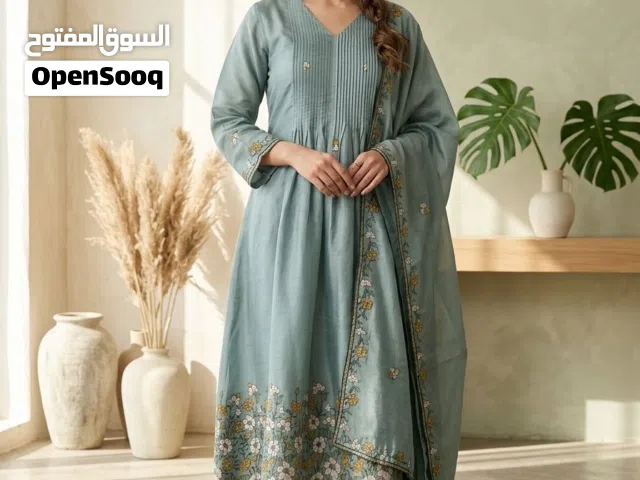 *Partywear ethnic malchandheri  Anarkali-style ethnic set suits*
