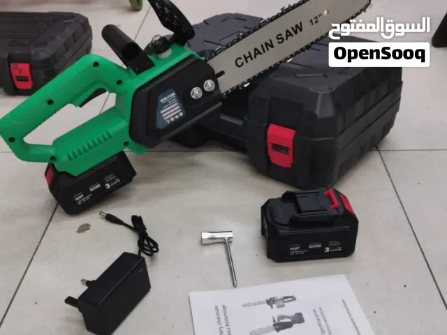 منشار قص اشجار و خشب و حطب حجم صغير بطارية لاسلكي شركة بونتوم قطع الحطب 12 انش