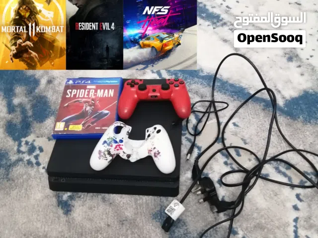 سوني 4 سليم للبيع مستعمل بحالة ممتازة مع اربع العاب Ps4 slim used with 4 games