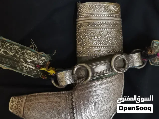 قطاعة خنجر فضة تحفة تراثية قديمة
