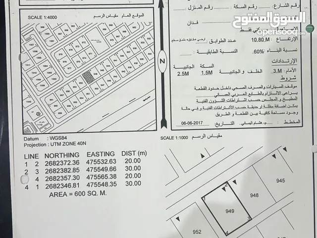 للبيع ارض سكنية في صحار في العوينات 29