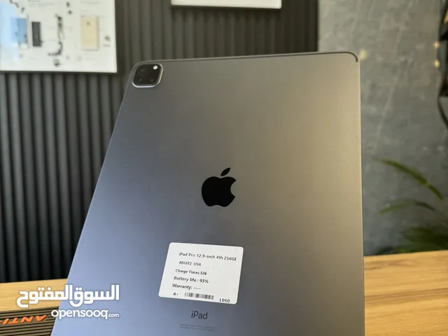 iPad Pro 12.9 2020 iPad Pro 256GB WiFi iPad شاشة كبيرة iPad A12Z بطارية 93% iPad برو الجيل الرابعiP