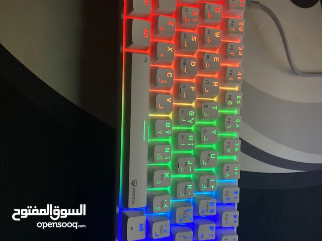 white 60% mechanical Gaming keyboard -Meetion MK005 LED backlit