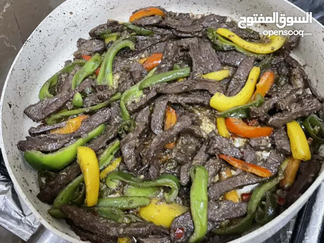 كبده حاشي بالفلفل الالوان والبطاطس بيتي