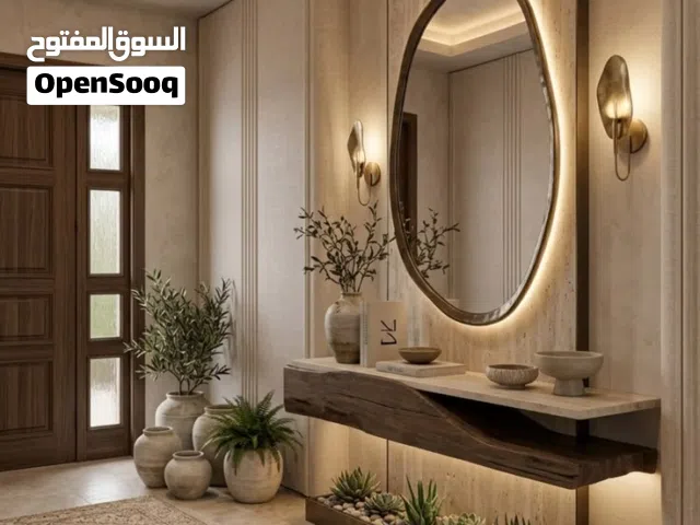 فاير بليس ورق جدران والشيبورد وبانوهات وجبسن بورد وقرميد وبديل الرخام شلالات