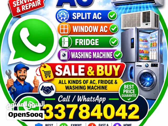 AC Window & Split AC Sale, Buy & Repair Services Fridge & Washing Machine Sale, Buy & Repair