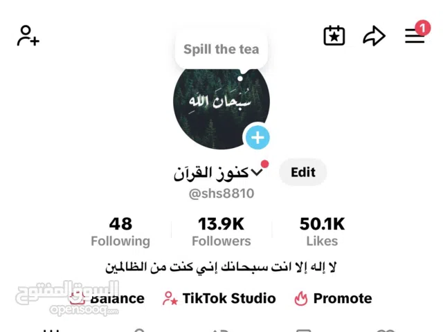 حساب تيك رخيص قريب 14k متابع حقيقي