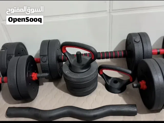 اوزان 50 كيلو مع شفتات ودمبلز عده كامله