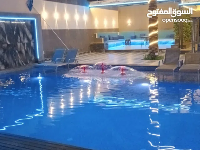 شاليه للايجار اليومي اسبوعي شهري مميز وفخم جديد البحر الميت اول الراما منطقه مخدومه فيلا طابقين