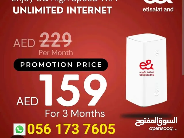 etisalat home internet service WiFi connection