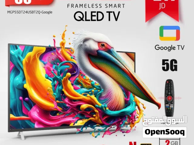 شاشه ماجيك QLED بنظام جوجل الاصلي اعلى فئه