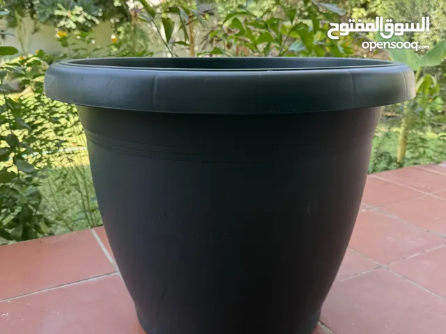 Large Grey Plastic Plant Pot – 110L (Purchased for 25 BD)