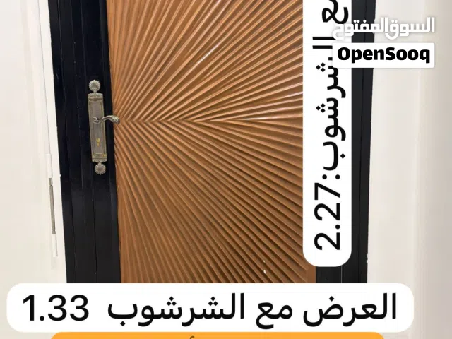 للبيع باب نحاسي ألمنيوم صب دبل فيس مستعمل