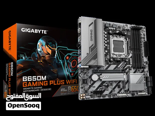 مذربورد gigabyte b650m gaming plus wifi بالكارتونه ممفتوحه