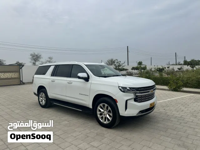 شفرولية سوبربان بريمير (2023) / ممشى 59 الف كيلومتر فقط/ شاشات خلفية ودفع رباعي/ لون ابيض لؤلؤي مميز