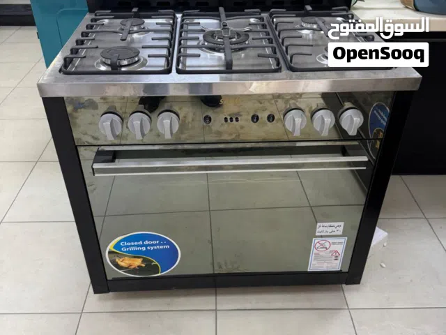 عرض نااار على فرن سامكس 90 سم مراي فل سيفتي كامل دبل زجاج للباب باللونين الاسود والسلفر