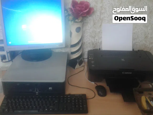 hp compac dc5800 pc and canon printer كومبيوتر اتش بي وطابعه كانون