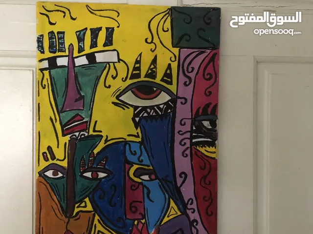 للوحة كانفس مرسومة يدويا 30/40