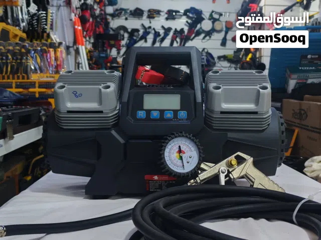 كمبريسر تعبئة تاير اطارات اربعة سلندر بستن يعبي تواير تعبأة التاير الكتروني كبير 12V Tire Inflator