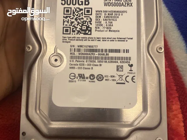 هاردسك 500 جيجا فيه مشكله سنون معوجات للبيع