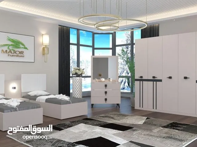 غرف نوم تركي 5قطع شبابيه كنتور6 ابواب طول الكنتور مترين و20 سم السعر 600 الف فقط