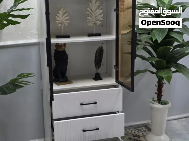 فاترينا و بوفيه سطح وأبواب جام أنيق 3 مجرات خزن القياسات: العرض: 60 سم الارتفاع: 140 سم ا