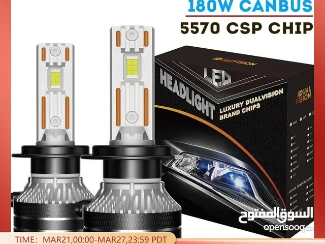 K5C H7 LED 60000LM مصابيح أمامية Canbus ، Canbus ، H1 H4 H11 ، HIR2 H8 H9 ، HB4 ، رقائق K CSP عالية