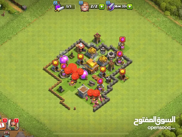 حساب كلاش اوف كلانس قرية لفل 4 قابل للتفاوض