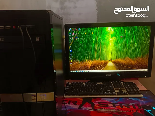 جهاز كمبيوتر مكتبي للبيع – كامل مع الملحقات والتوابع