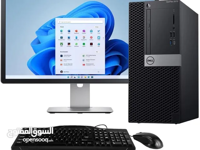 Dell i7/8 generation with 20 inch monitor 8 gb ram 256 gb ssd and 1 tb hdd