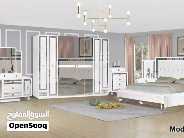 طقم غرفة نوم مكون من 10 قطع بمقاس 200x200  Bed Room Set 10pcs  200x200