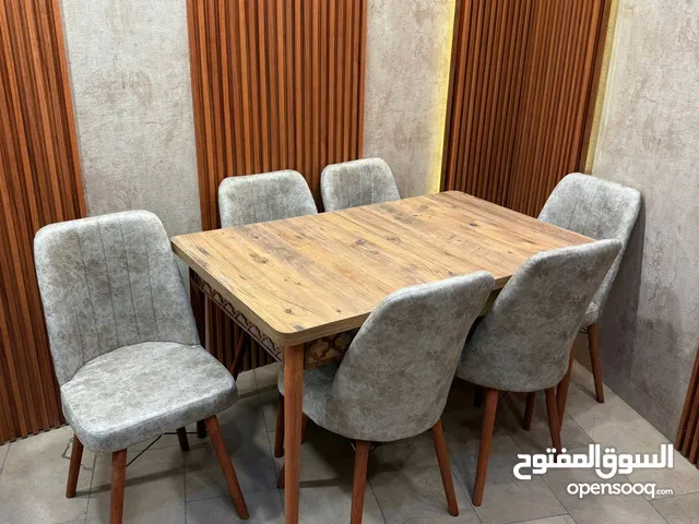 ميز طعام 6 كرسي سلايد