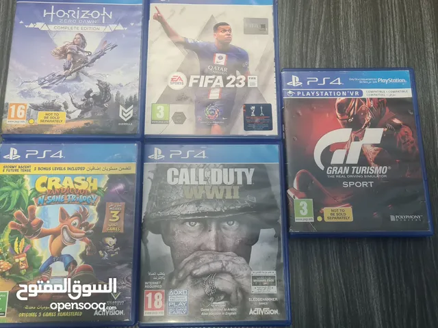 سيديات PS4 للبيع [ مستعملة ] 5 سيديات