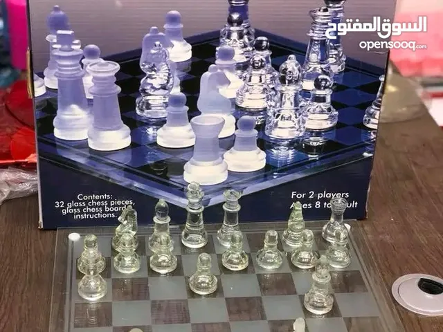 لعبة شطرنج كرستال اصلي اكبر حجم اصلي